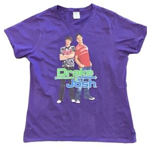 Nickelodeon Drake and Josh Y2K graphic short sleeve Kidcore popculture tee XL